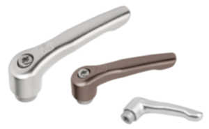 Manette indexable en Inox avec insert taraudé, pouces