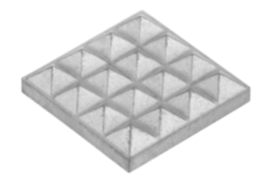 Gripper pads square carbide