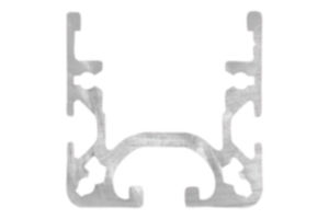 Profilés aluminium 40 x 40 pour rails à rouleaux type I