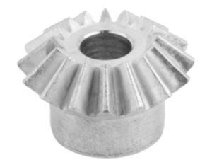 Bevel gears, zinc, ratio 1:1 cast, straight teeth, engagement angle 20°